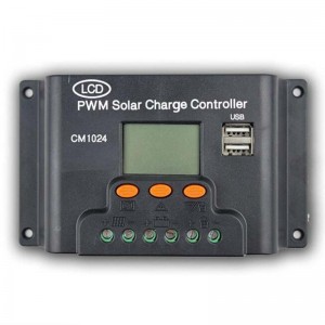 CM1024Z LCD Dual USB Solar Charger Controller 10A 20A 12V/24V Auto Solar Panel Regulator Charge Battery PWM