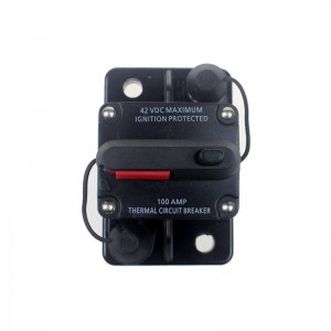 12V 24VDC 60A 80A 100A 150A 200A 250A 300A Black Color Home Solar System Waterproof Circuit Breaker Reset Fuse Inverter