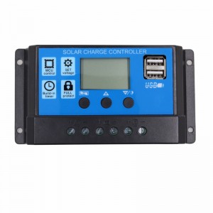 PWM Solar Charger Controller 60A 50A 40A 30A 20A 10A 12V 24V Battery Charger LCD Dual USB Solar Panel Regulator Max 50V PV Input