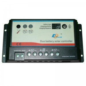 EPever Dual Battery Solar Charge Controller 10A20A Duo-Battery Regulator with Remote LCD Meter MT-1 EPsolar EPIPDB-COM